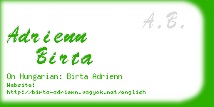 adrienn birta business card